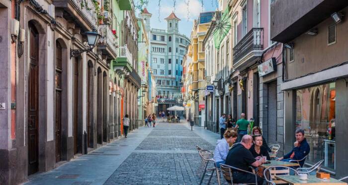 Du bor i sentrum av Las Palmas