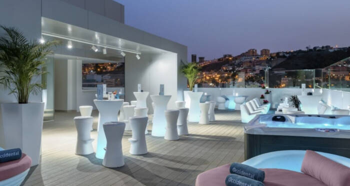 Hotellets fantastiske takterrasse